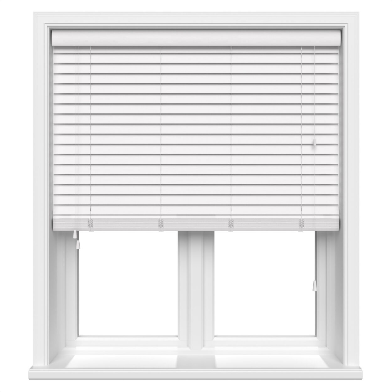 lifetime grain brilliant white wood venetian blind 1