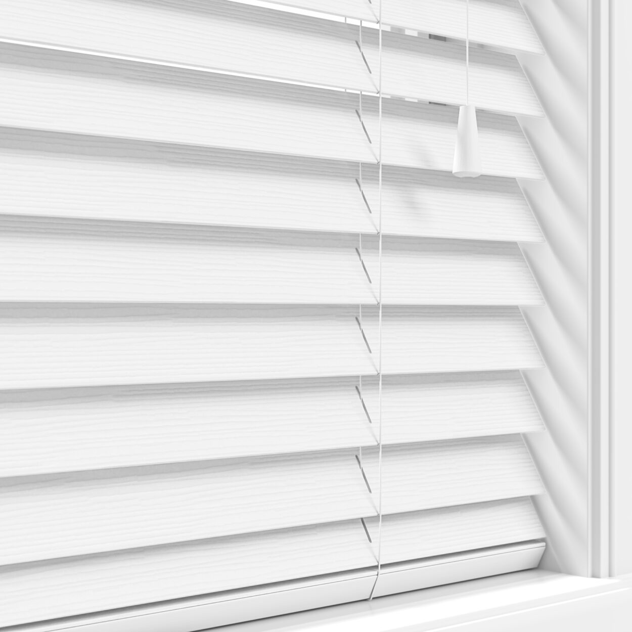 lifetime grain brilliant white wood venetian blind 3