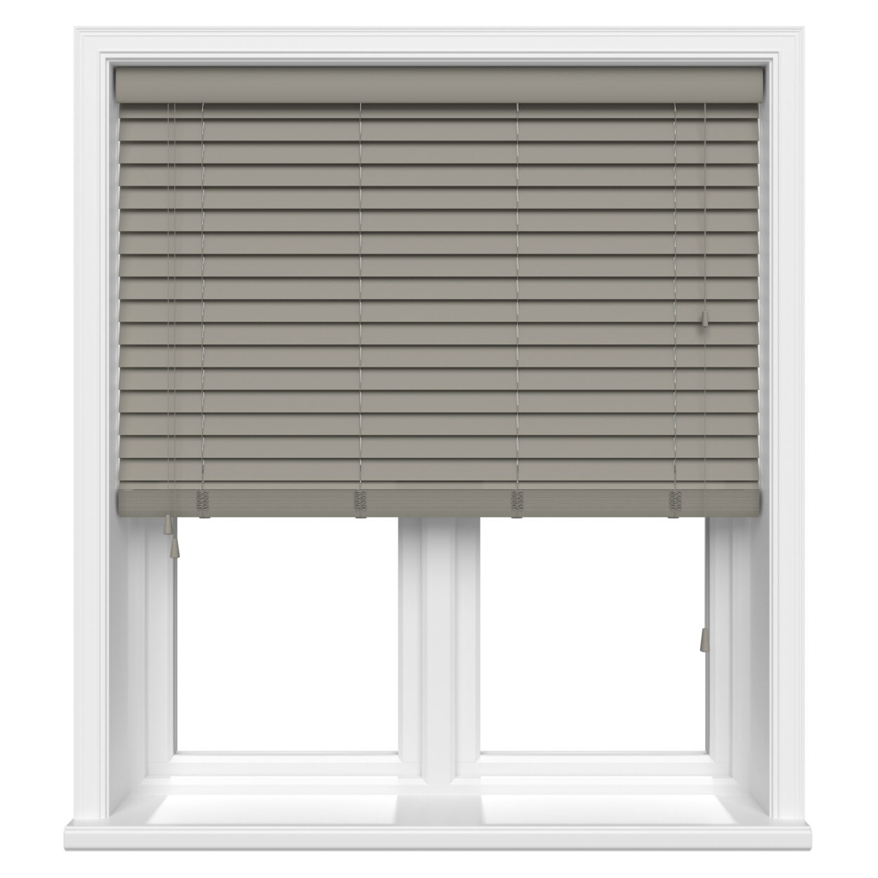 lifetime grain dark grey wood venetian blind 1