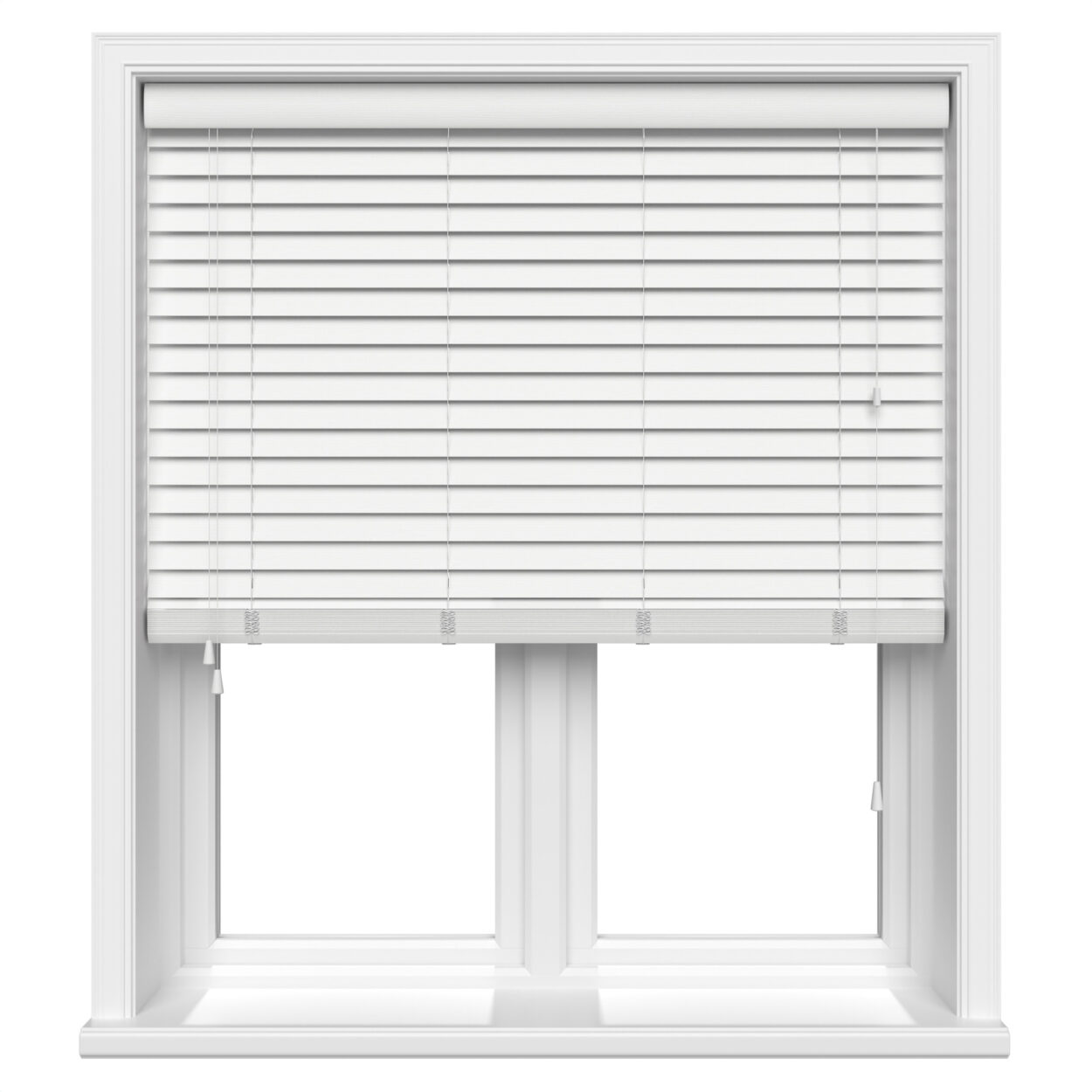 lifetime grain white wooden blind 1