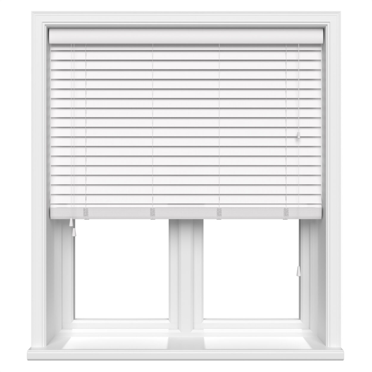 lifetime smooth brilliant white wood venetian blind 1