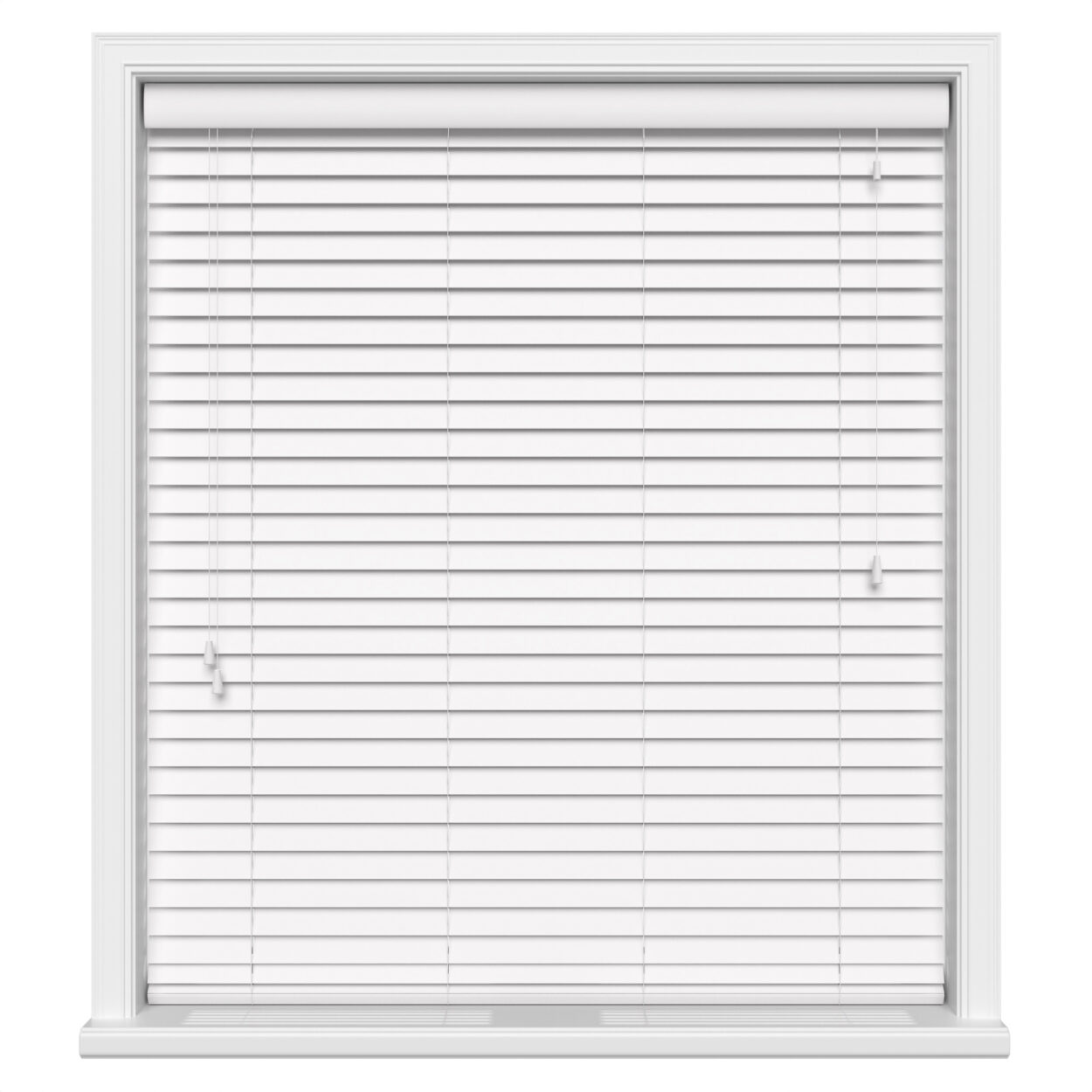 lifetime smooth brilliant white wood venetian blind