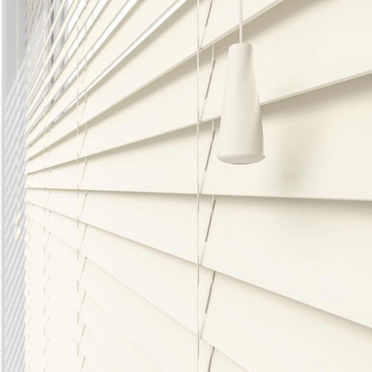 lifetime smooth cream wood venetian blind 7