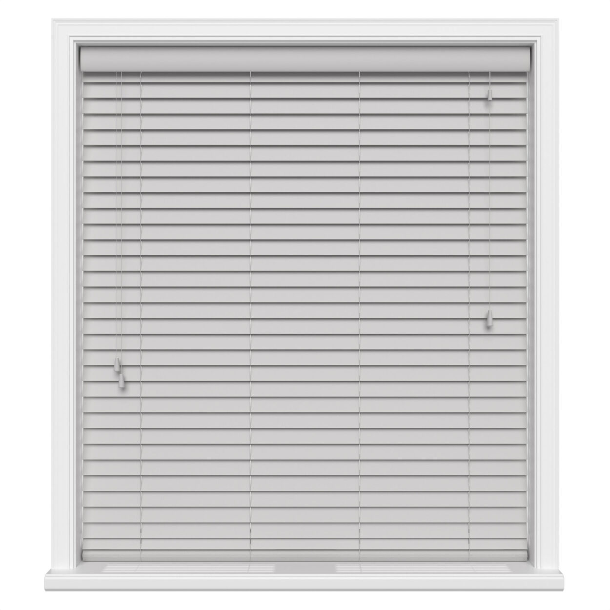 lifetime smooth light grey wood venetian blind